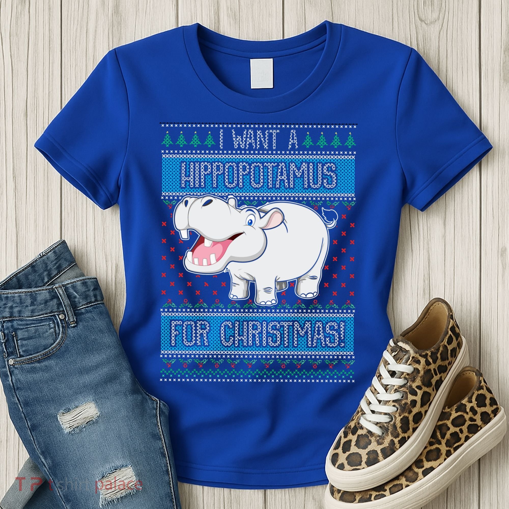 I Want A Hippopotamus For Christmas Great Gift Hippo Lover Gift Women's T-Shirt