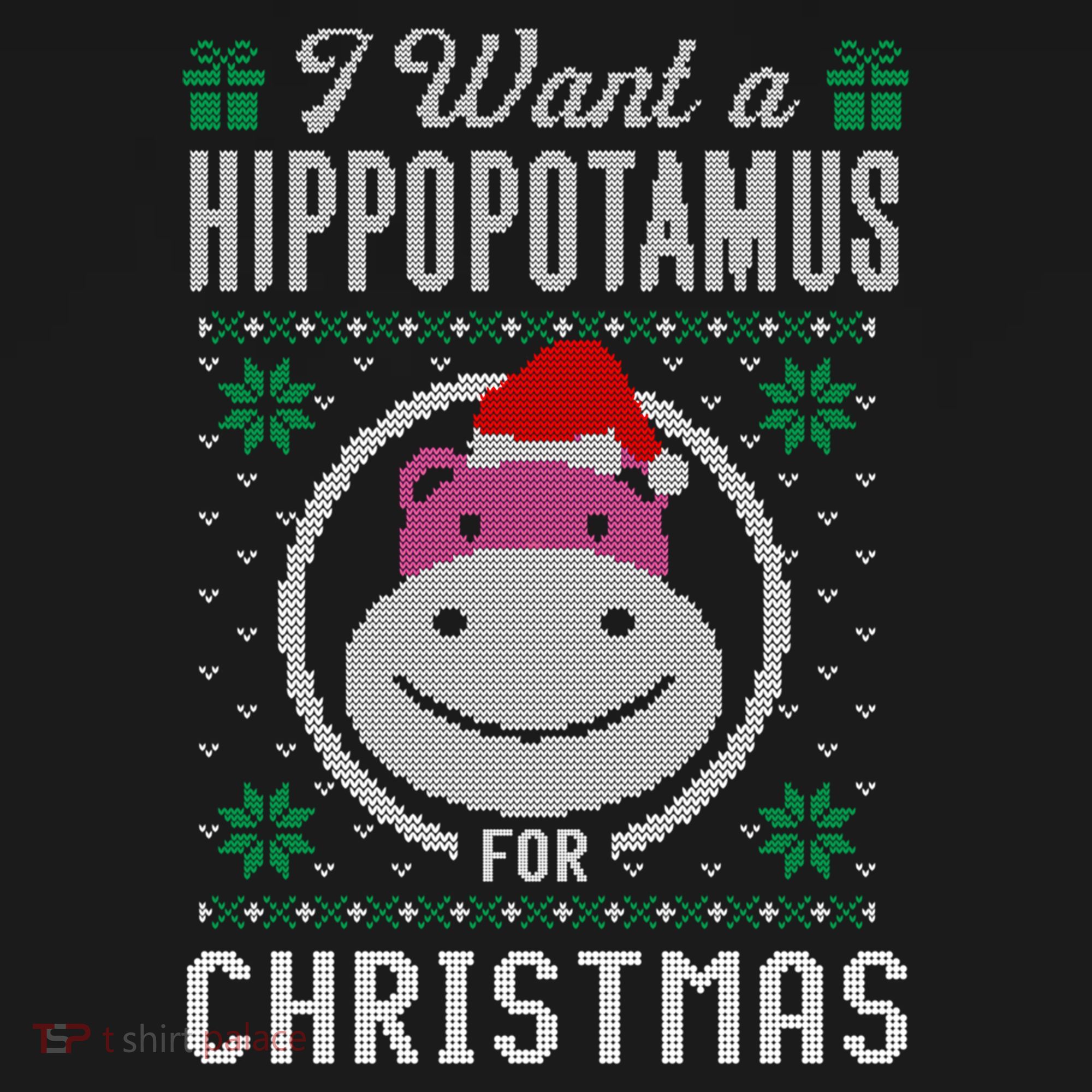 I Want A Hippopotamus For Christmas Gift Ugly Sweater Gift Doggie Tank