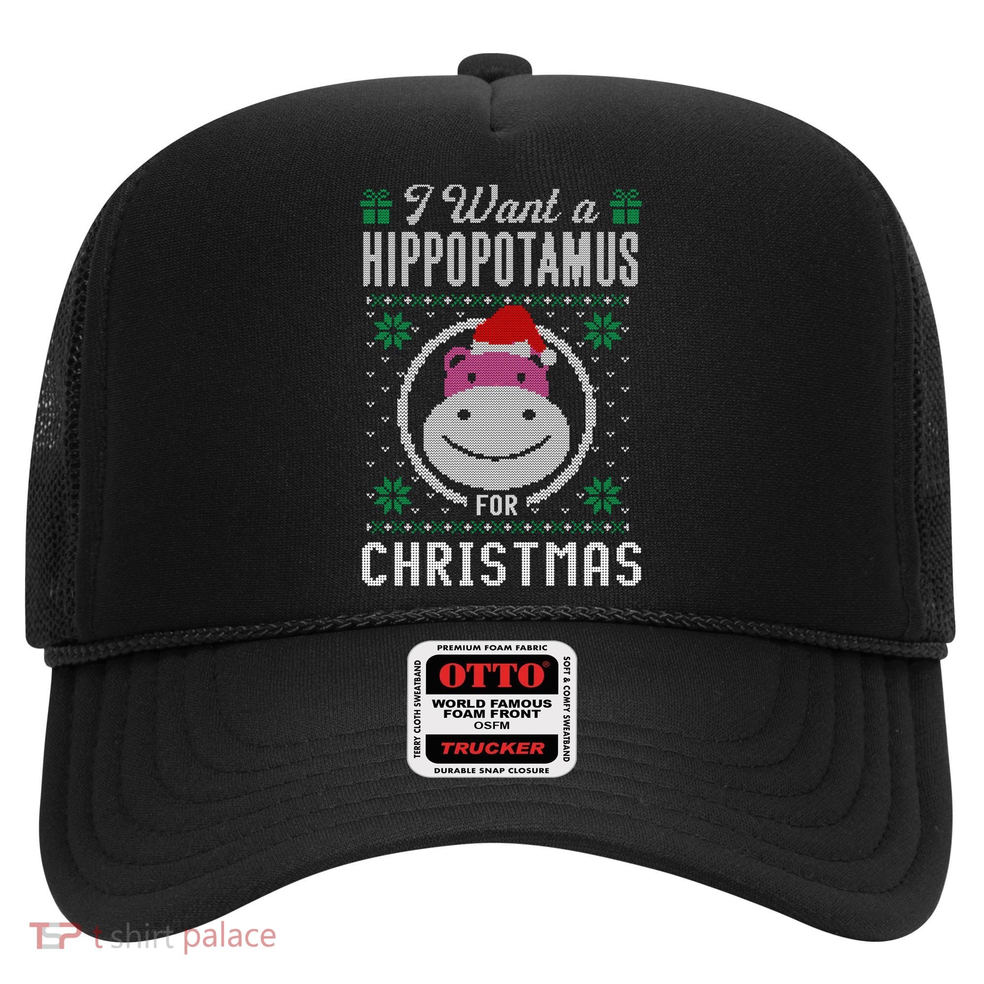 I Want A Hippopotamus For Christmas Gift Ugly Sweater Gift Hat
