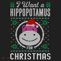 I Want A Hippopotamus For Christmas Gift Ugly Sweater Gift Hat thumb 2