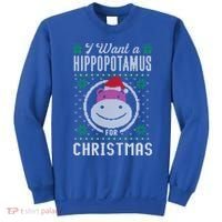 I Want A Hippopotamus For Christmas Gift Ugly Sweater Gift Sweatshirt thumb 0