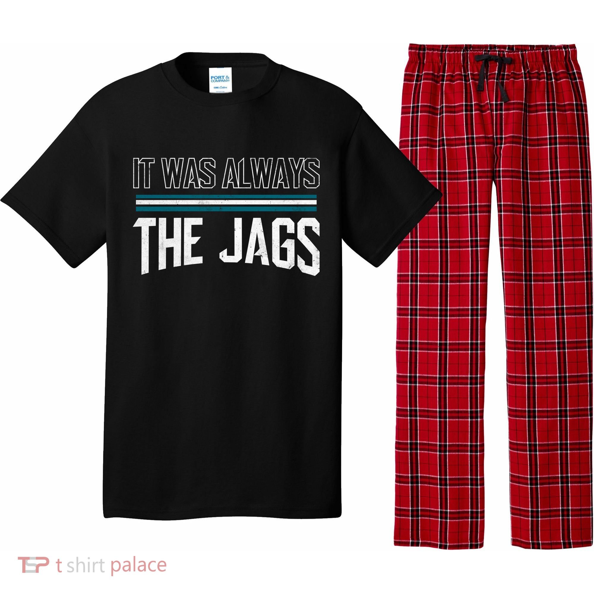 It Was Always The Jags Stripes Pajama Set