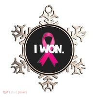 I Won Breast Cancer Awareness Survivor Ornament thumb 0