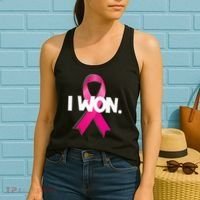 I Won Breast Cancer Awareness Survivor Women's Tank Top thumb 2