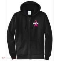 I Won Breast Cancer Awareness Survivor Full Zip Hoodie thumb 0