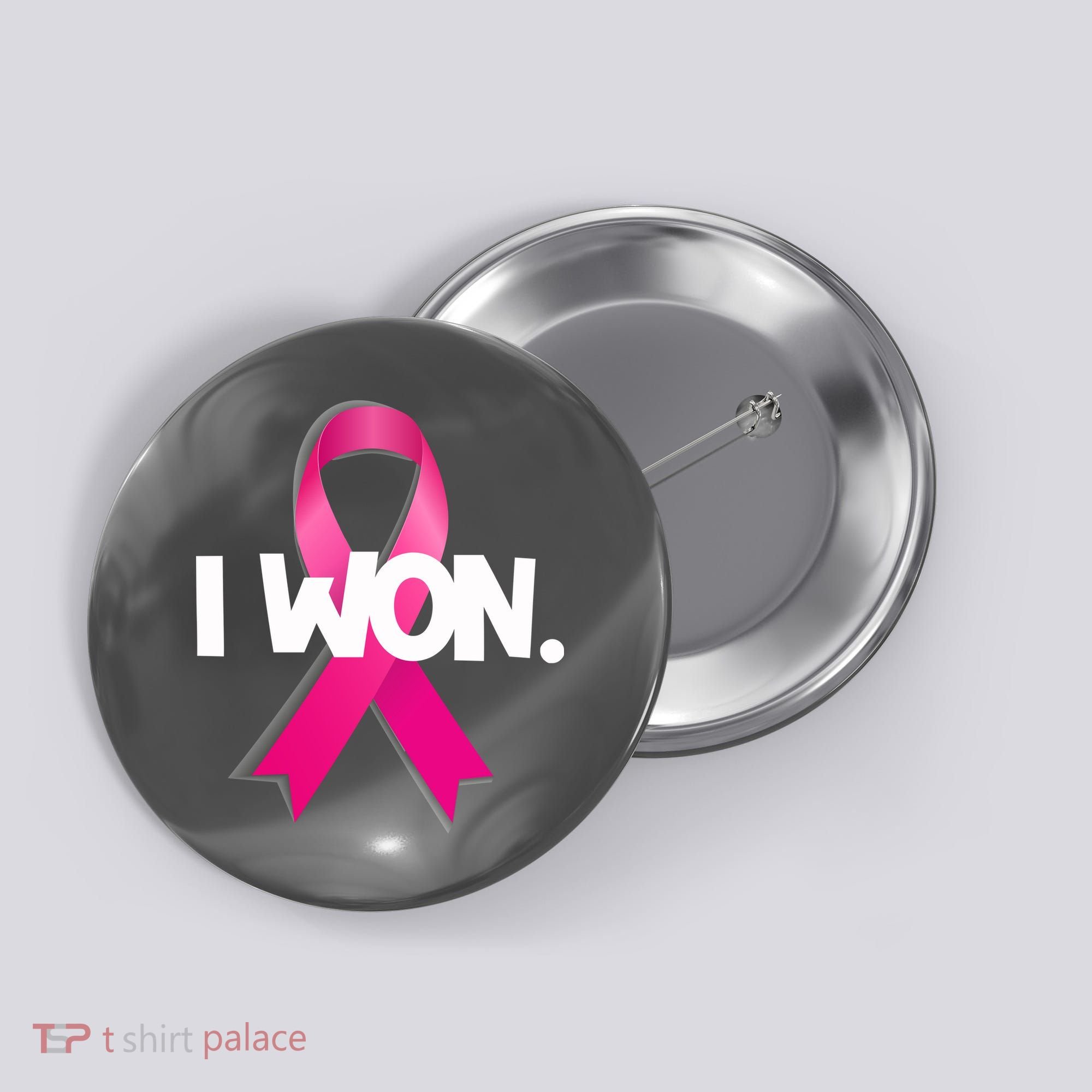 I Won Breast Cancer Awareness Survivor Button