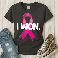 I Won Breast Cancer Awareness Survivor Women's T-Shirt thumb 3