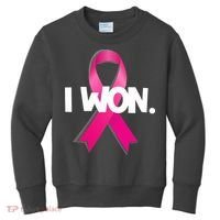 I Won Breast Cancer Awareness Survivor Kids Sweatshirt thumb 0