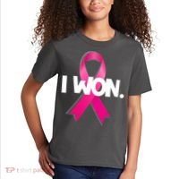 I Won Breast Cancer Awareness Survivor Kids T-Shirt thumb 2