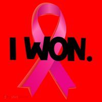 I Won Breast Cancer Awareness Survivor Santa Hat thumb 1