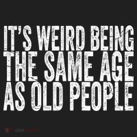 Its Weird Being The Same Age As Old People Retro Sarcastic Beanie thumb 2