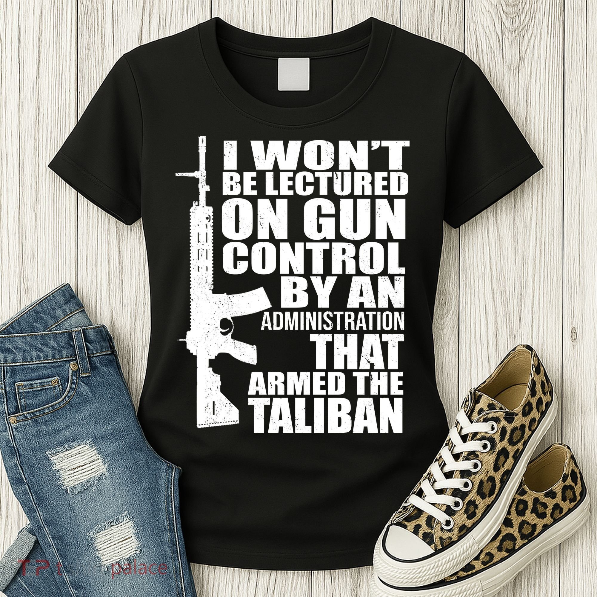 I Won't Be Lectured On Gun Control By An Administration Women's T-Shirt