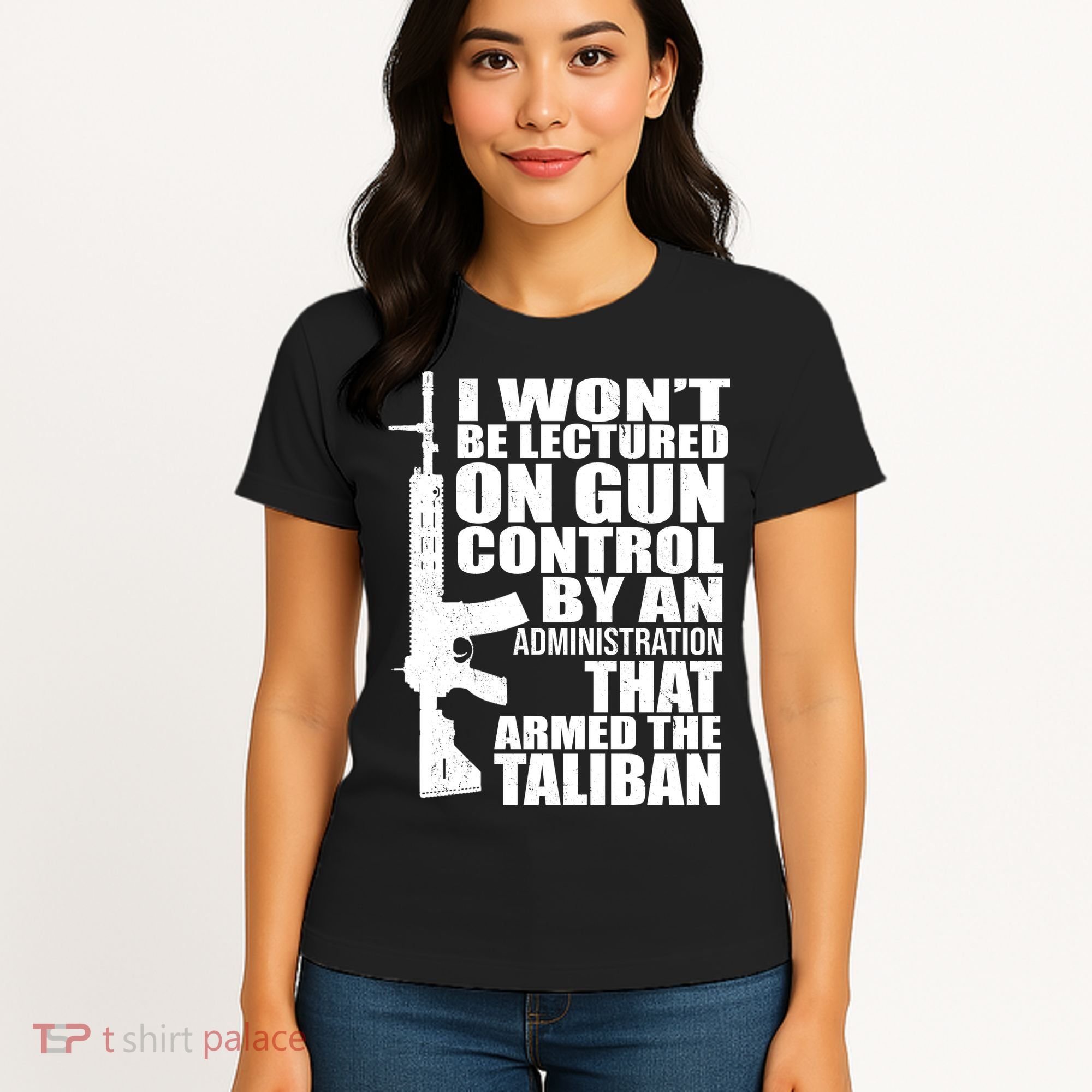 I Won't Be Lectured On Gun Control By An Administration Women's T-Shirt