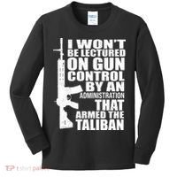 I Won't Be Lectured On Gun Control By An Administration Kids Long Sleeve Shirt thumb 0