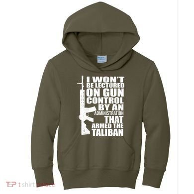 I Won't Be Lectured On Gun Control By An Administration Kids Hoodie