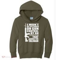 I Won't Be Lectured On Gun Control By An Administration Kids Hoodie thumb 0