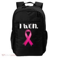 I Won Breast Cancer Awareness Strong Backpack thumb 0