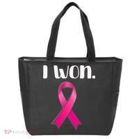 I Won Breast Cancer Awareness Strong Tote Bag thumb 0