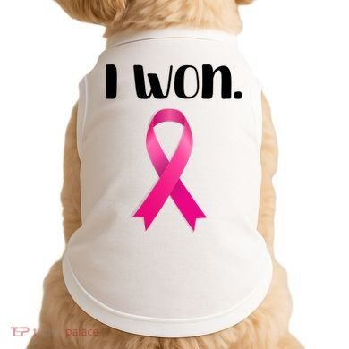 I Won Breast Cancer Awareness Strong Doggie Tank