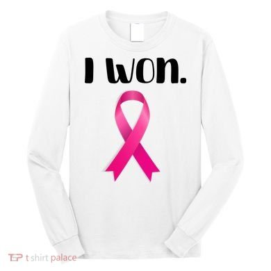 I Won Breast Cancer Awareness Strong Long Sleeve Shirt