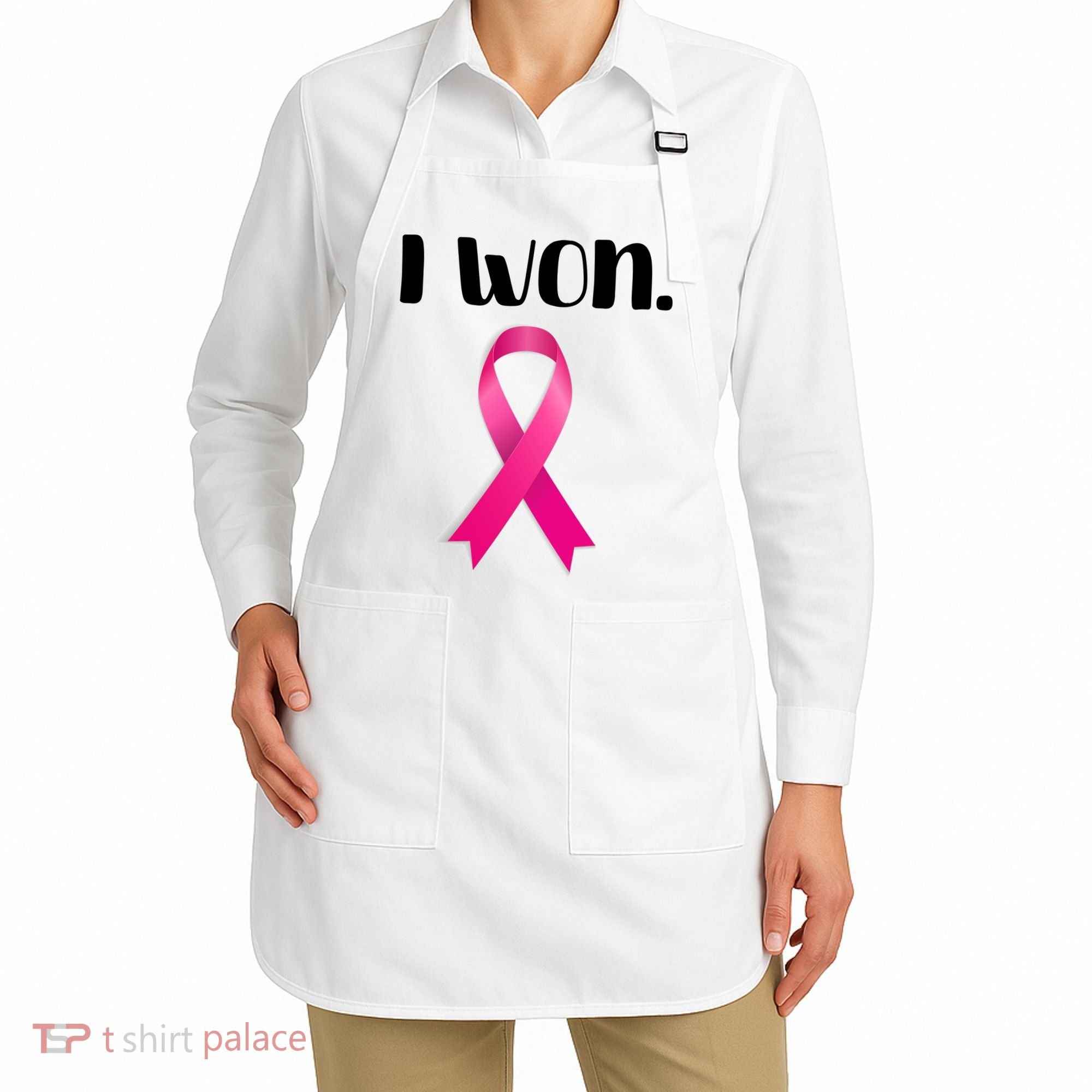 I Won Breast Cancer Awareness Strong Apron