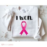 I Won Breast Cancer Awareness Strong Sweatshirt thumb 2