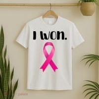 I Won Breast Cancer Awareness Strong T-Shirt thumb 2