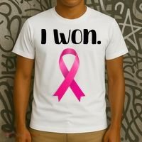 I Won Breast Cancer Awareness Strong T-Shirt thumb 3