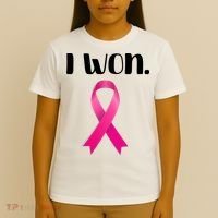 I Won Breast Cancer Awareness Strong T-Shirt thumb 4