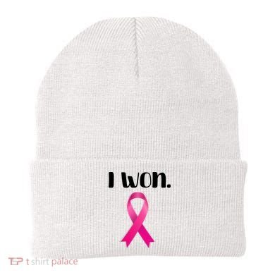 I Won Breast Cancer Awareness Strong Beanie