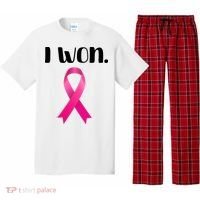 I Won Breast Cancer Awareness Strong Pajama Set thumb 0