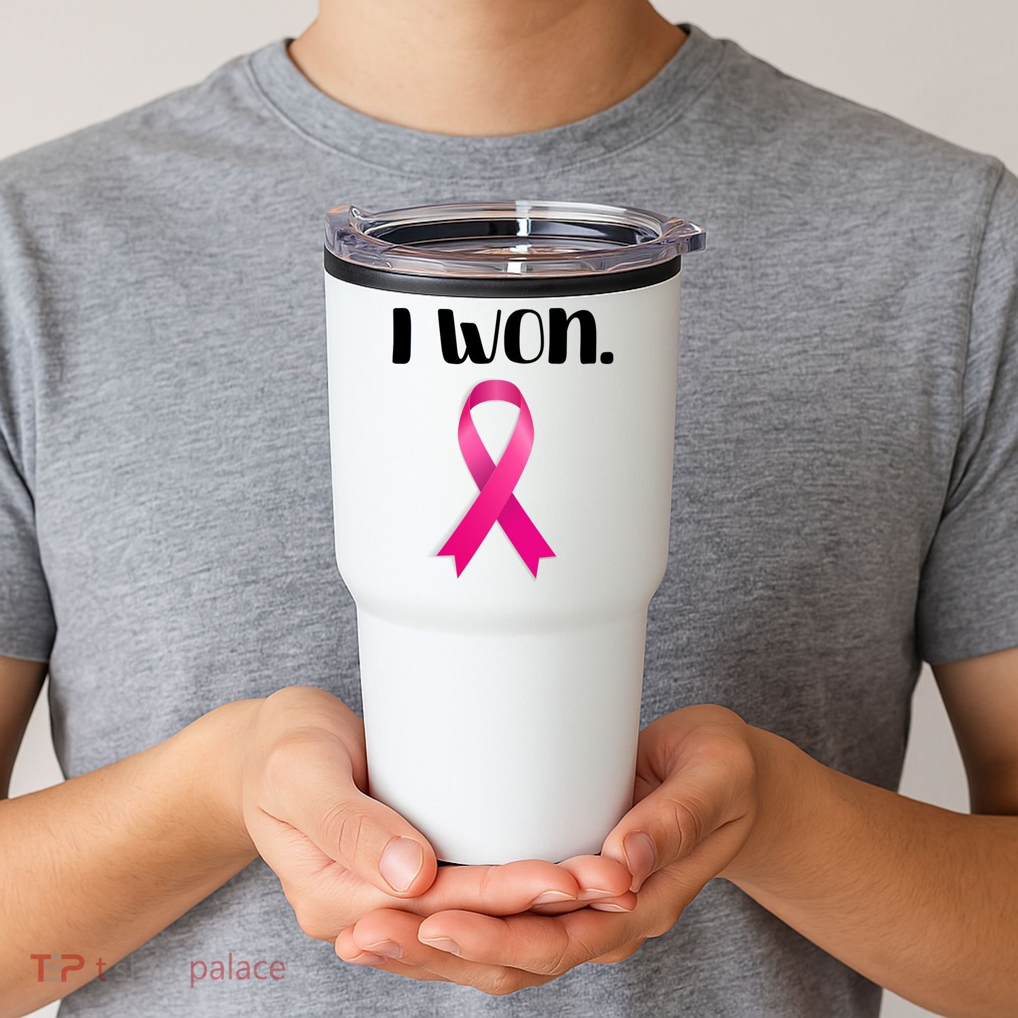 I Won Breast Cancer Awareness Strong Tumbler