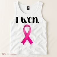 I Won Breast Cancer Awareness Strong Tank Top thumb 2