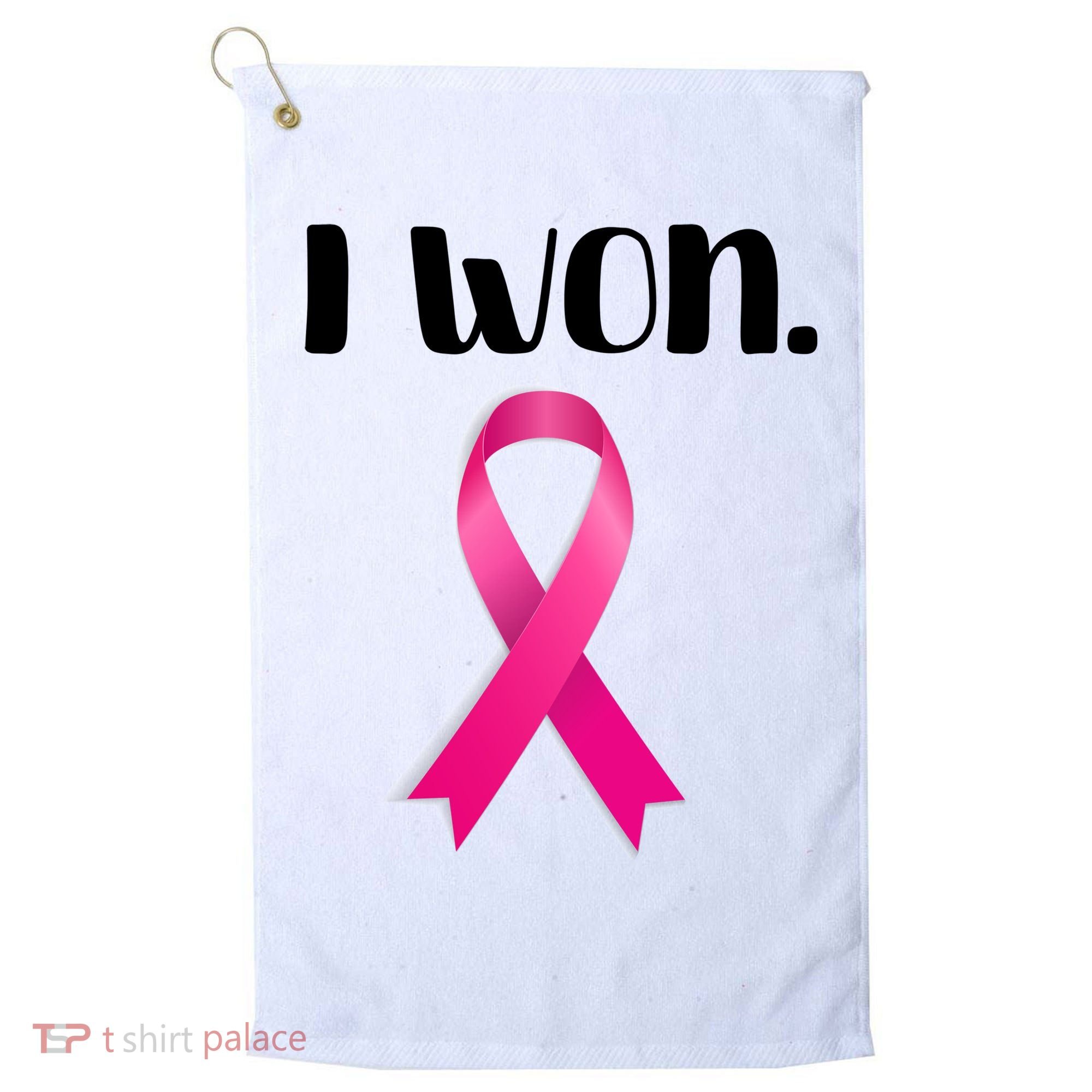I Won Breast Cancer Awareness Strong Golf Towel