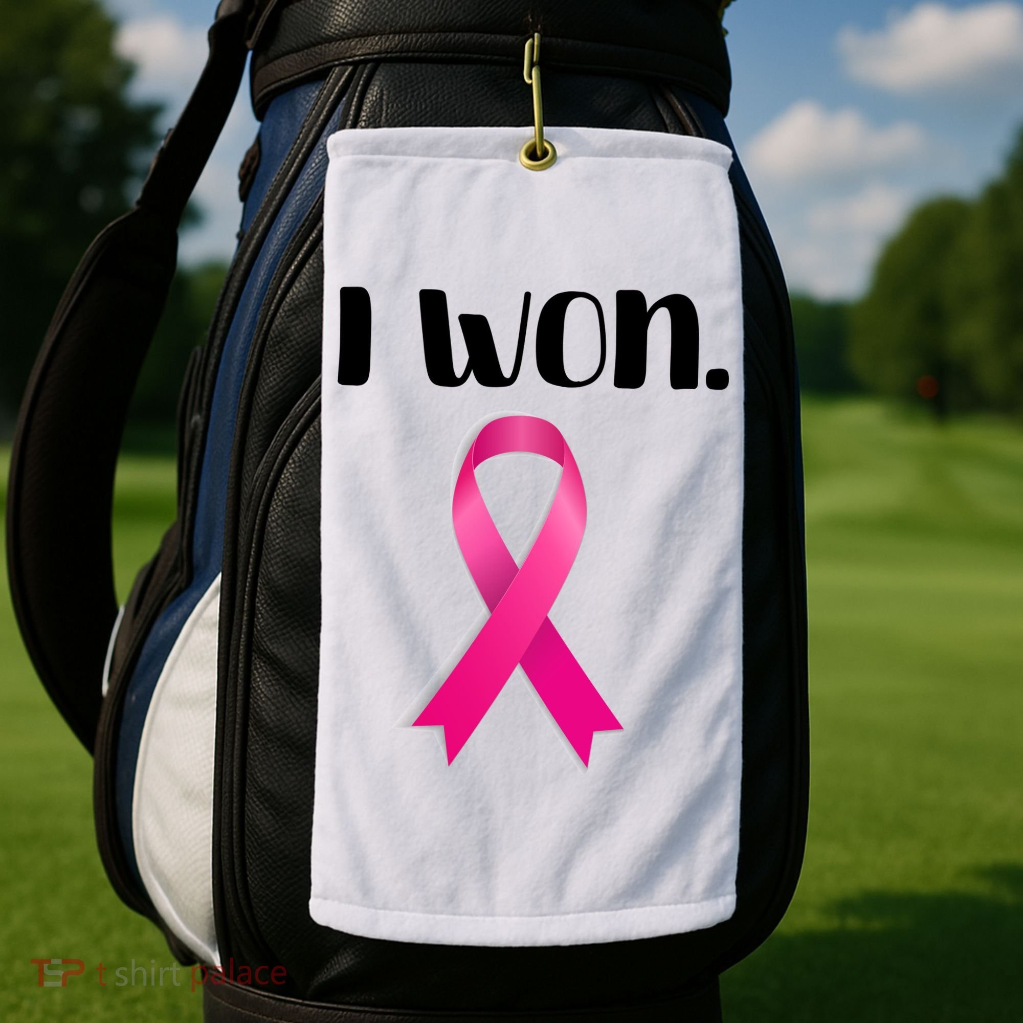 I Won Breast Cancer Awareness Strong Golf Towel