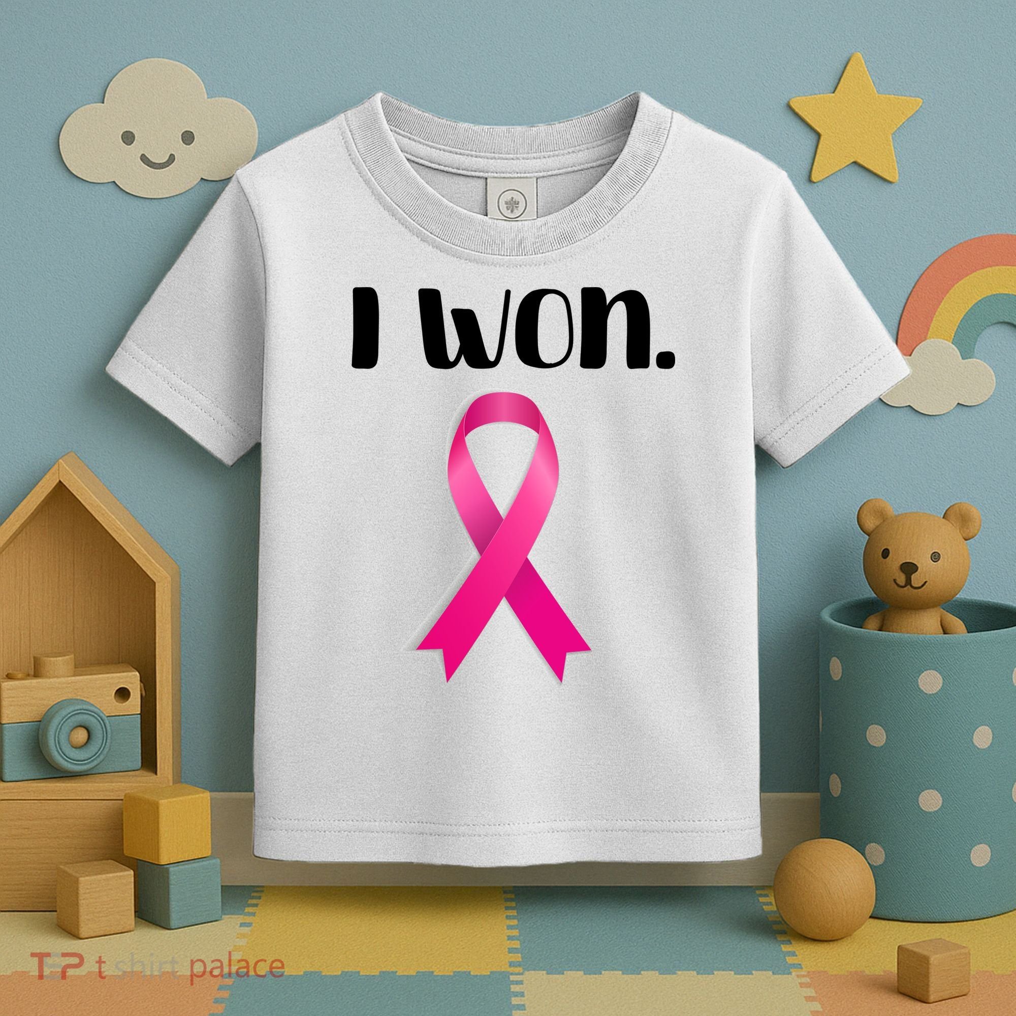 I Won Breast Cancer Awareness Strong Toddler T-Shirt