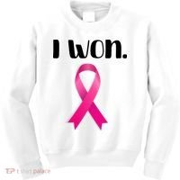 I Won Breast Cancer Awareness Strong Kids Sweatshirt thumb 0