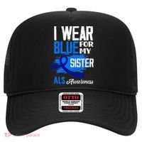 I Wear Blue For My Sister Support ALS Awareness Hat thumb 0