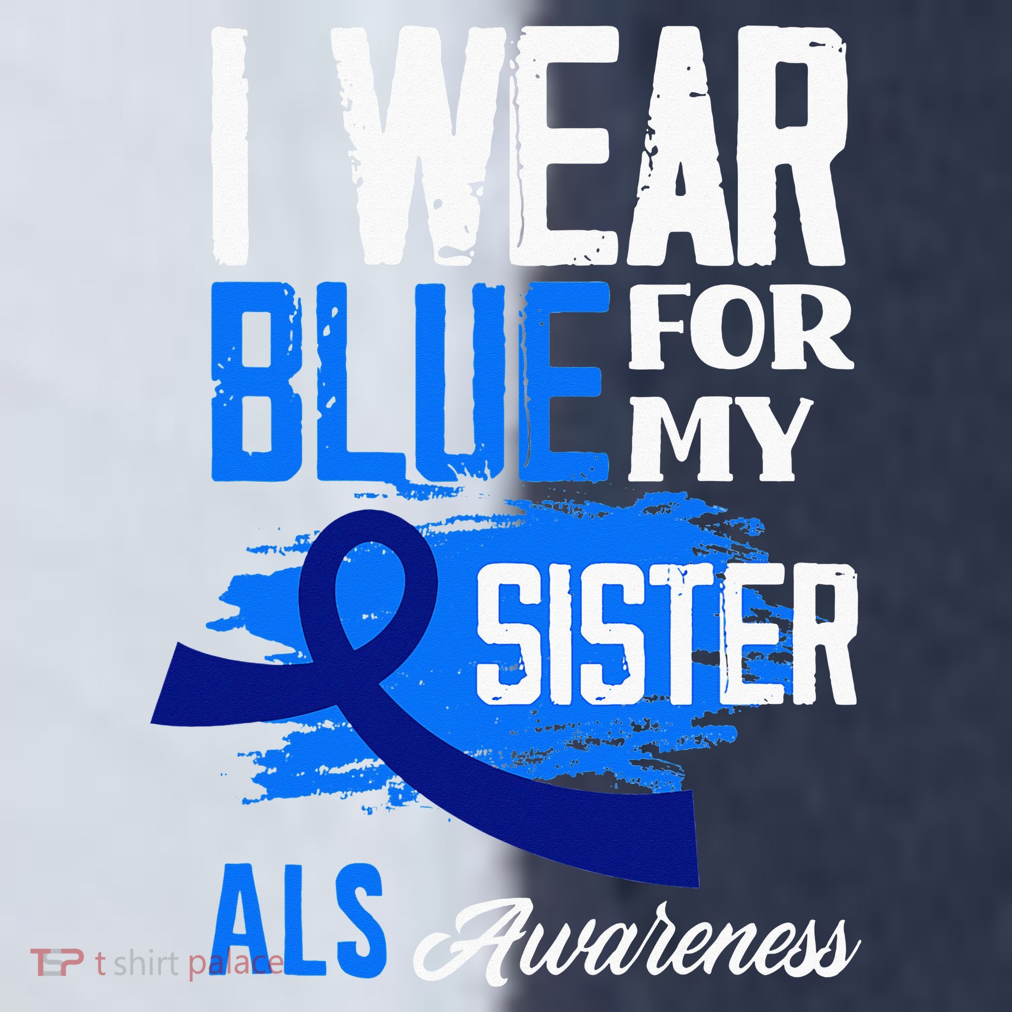 I Wear Blue For My Sister Support ALS Awareness Sport-Tek Competitor United Soccer Jersey