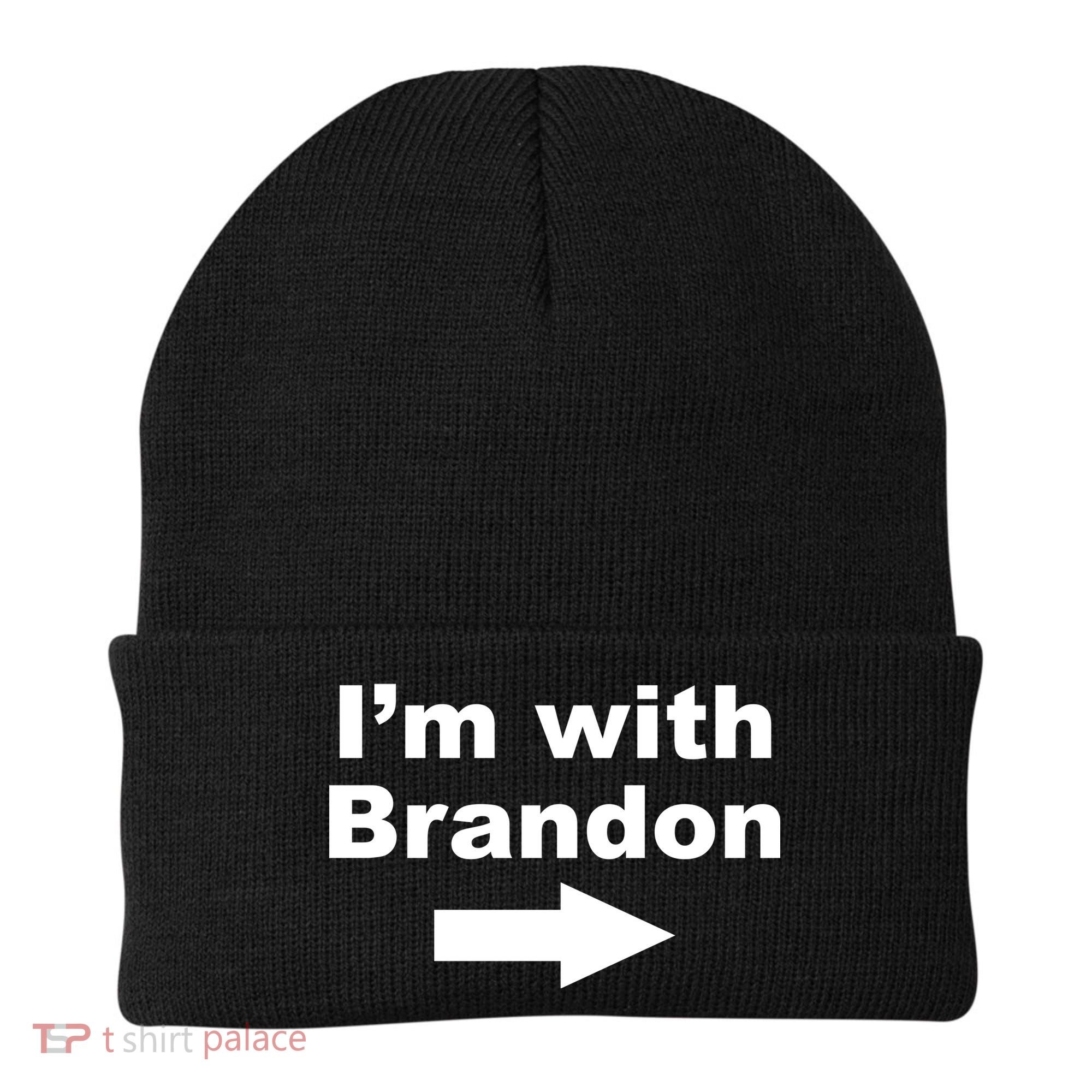 I'm With Brandon FJB Funny Anti Biden Chant Meme Beanie