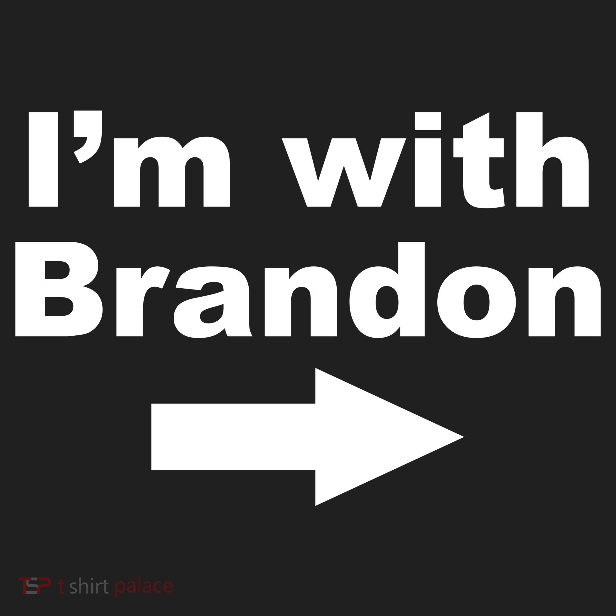 I'm With Brandon FJB Funny Anti Biden Chant Meme Golf Towel