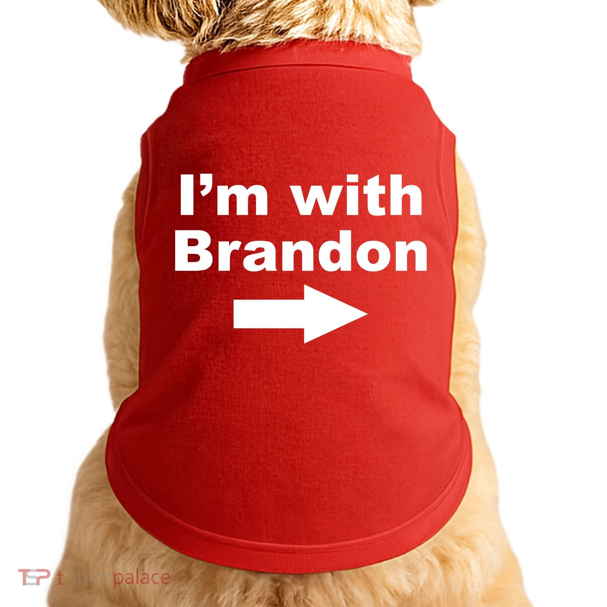 I'm With Brandon FJB Funny Anti Biden Chant Meme Doggie Tank