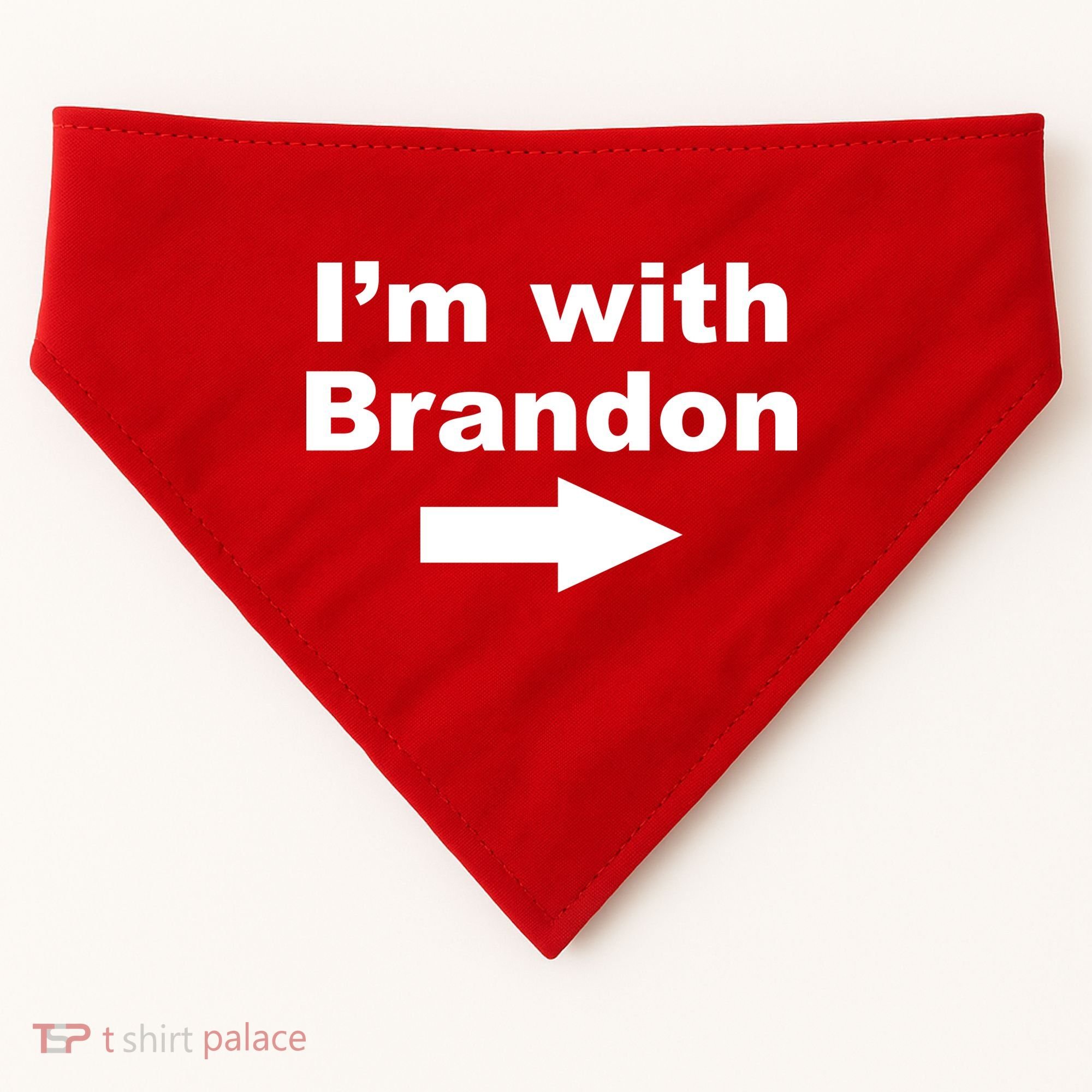 I'm With Brandon FJB Funny Anti Biden Chant Meme USA-Made Doggie Bandana