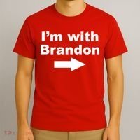 I'm With Brandon FJB Funny Anti Biden Chant Meme T-Shirt thumb 3