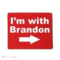 I'm With Brandon FJB Funny Anti Biden Chant Meme Mousepad thumb 0