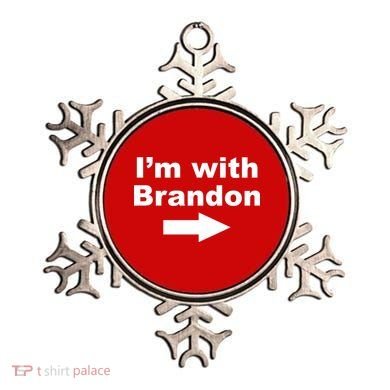 I'm With Brandon FJB Funny Anti Biden Chant Meme Ornament
