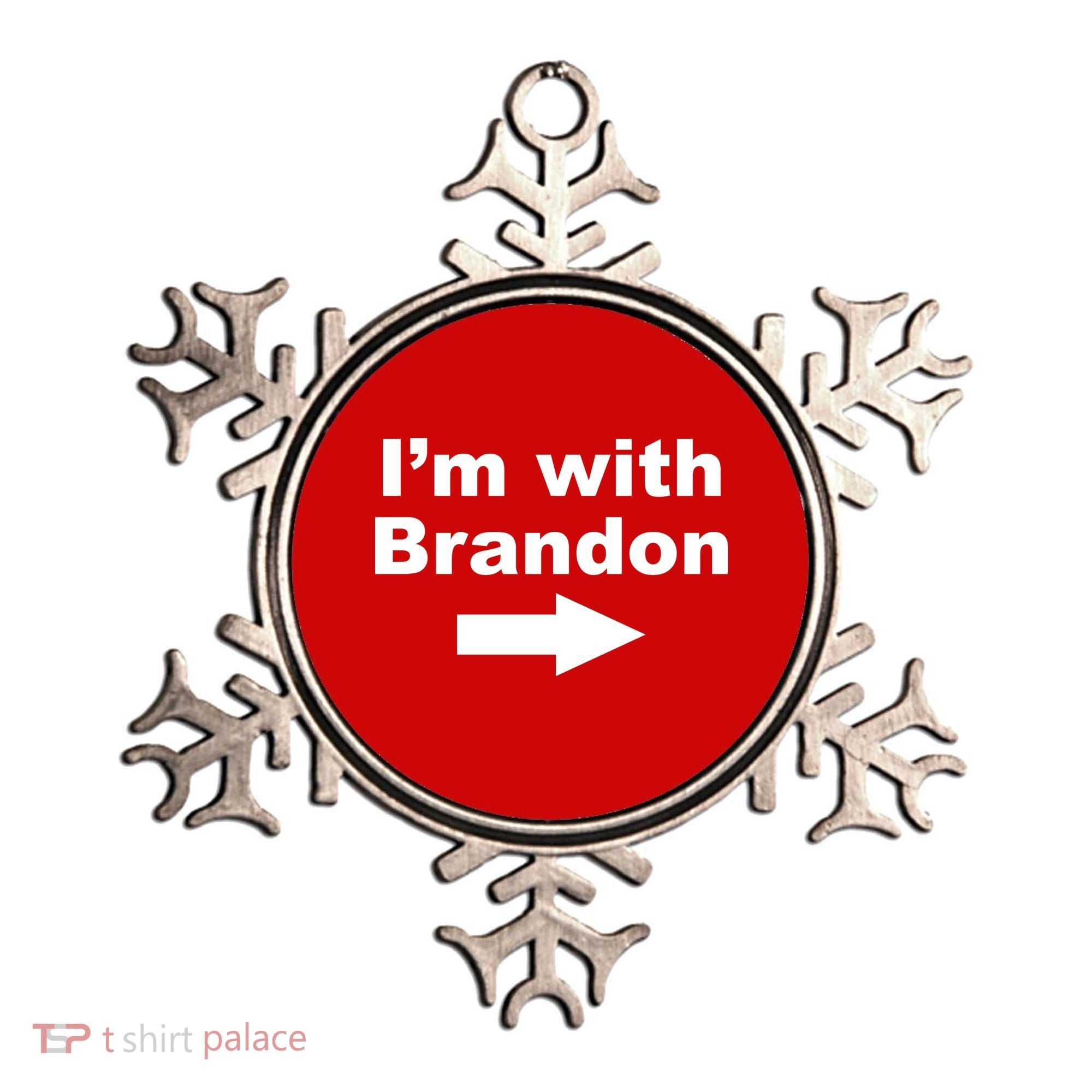 I'm With Brandon FJB Funny Anti Biden Chant Meme Ornament