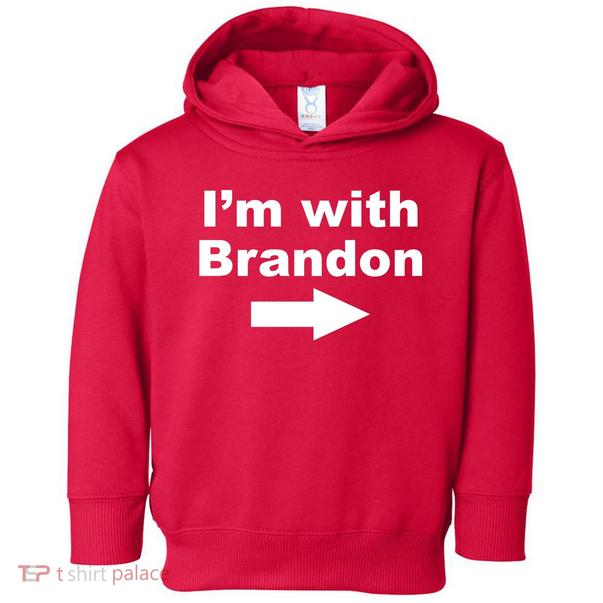 I'm With Brandon FJB Funny Anti Biden Chant Meme Toddler Hoodie
