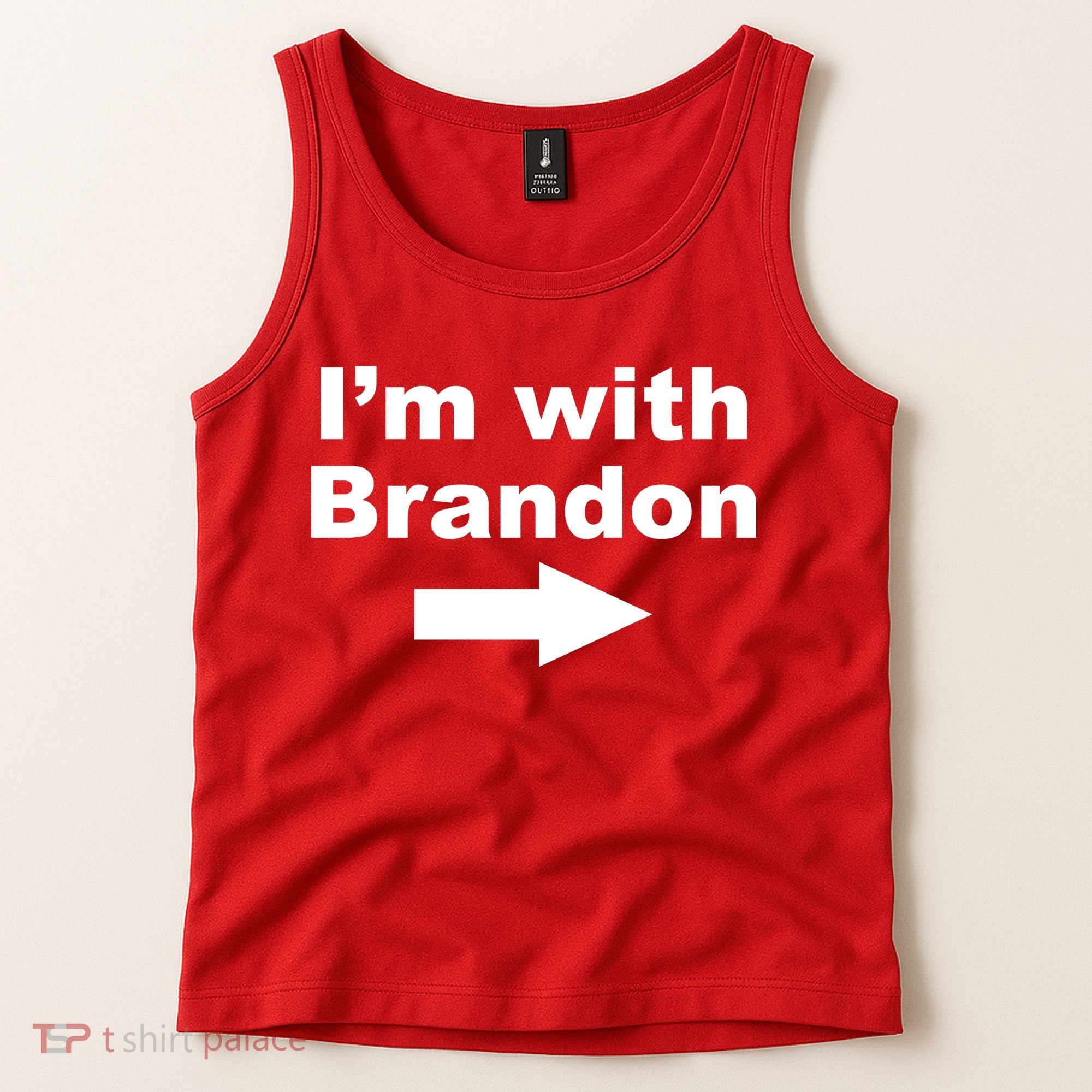 I'm With Brandon FJB Funny Anti Biden Chant Meme Tank Top