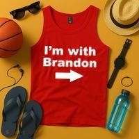 I'm With Brandon FJB Funny Anti Biden Chant Meme Tank Top thumb 4